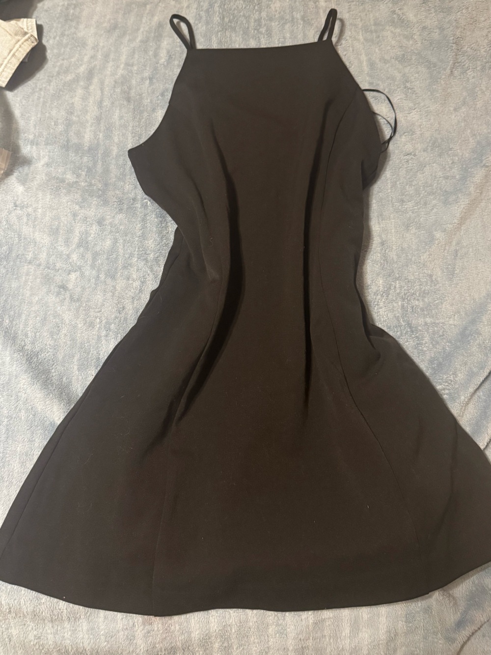 Gianni Bini Black Mini Dress with Spaghetti Straps
